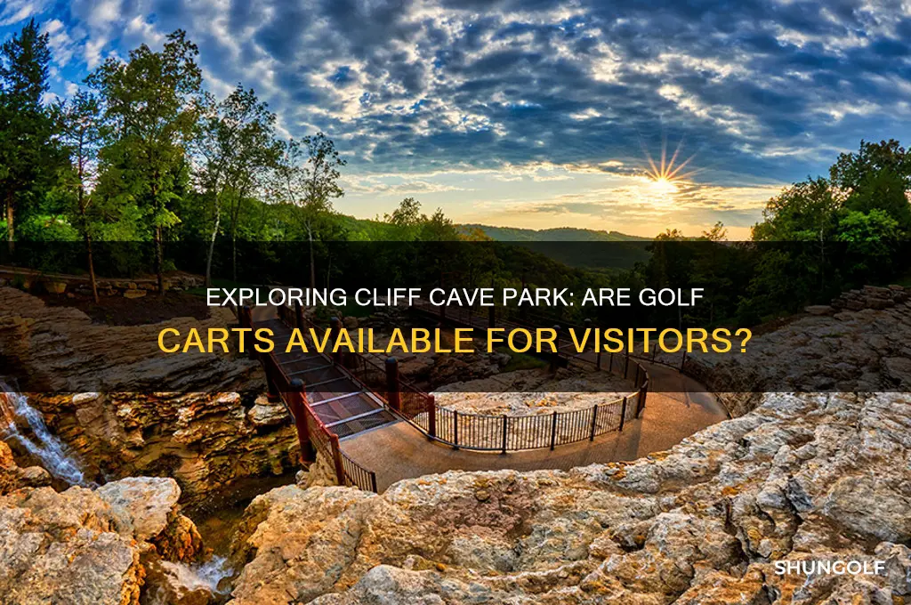 does cliff cave park have golf carts