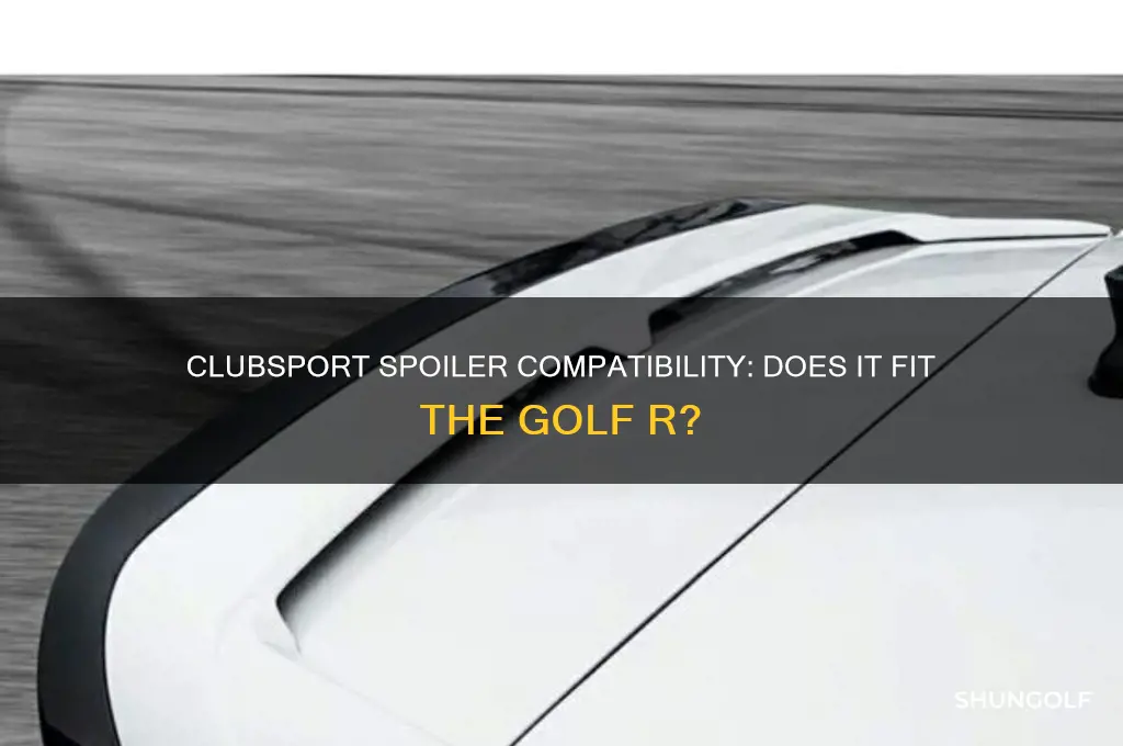 does clubsport spoiler fit on golf r