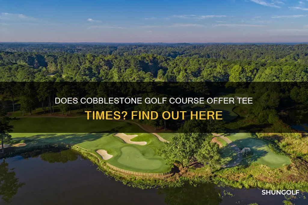 does cobblestone golf course have tee times