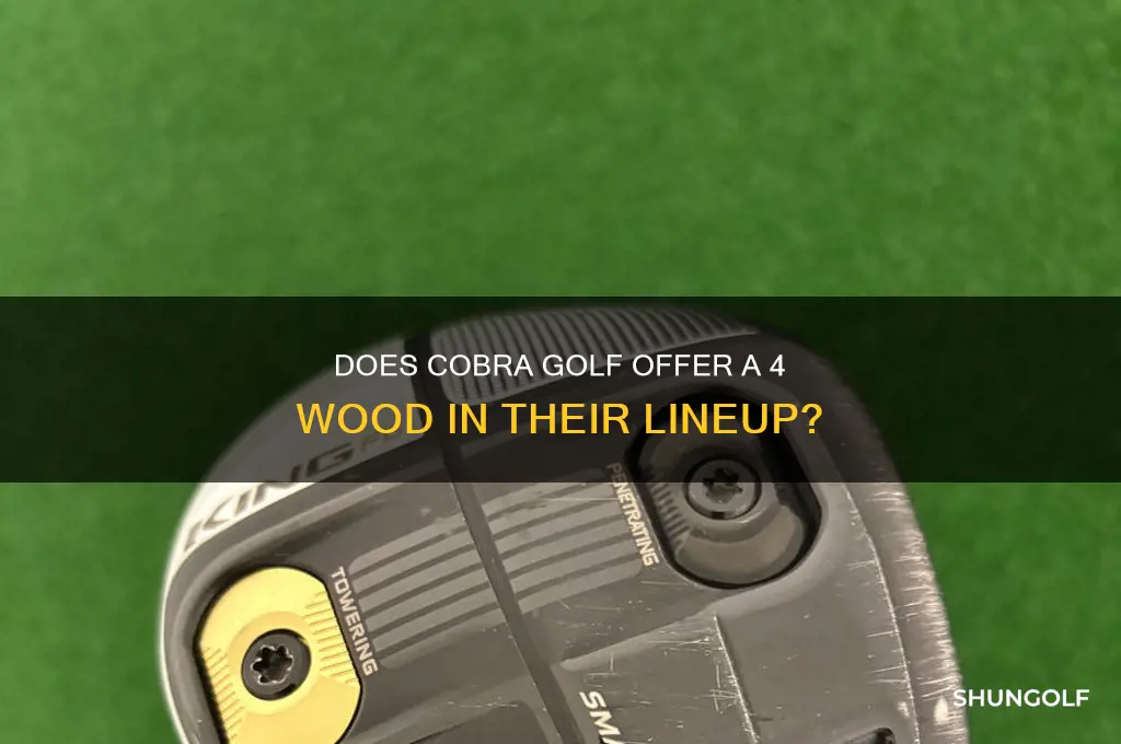 does cobra golf carry a 4 wood