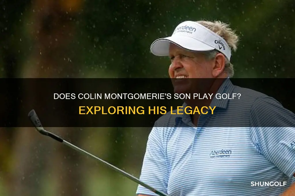 does colin montgomerie son play golf
