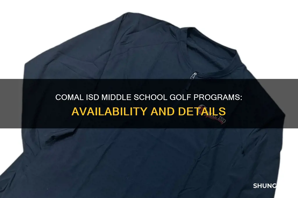 does comal isd have middle school golf
