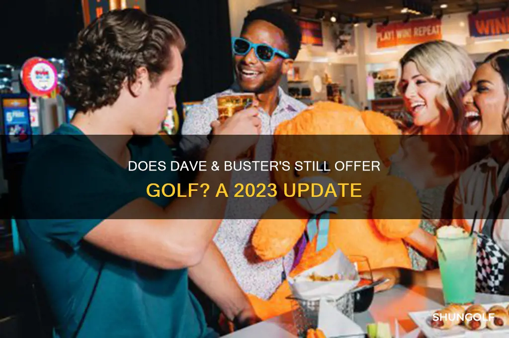 does dave and busters still have golf