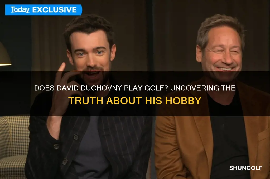 does david duchovny play golf