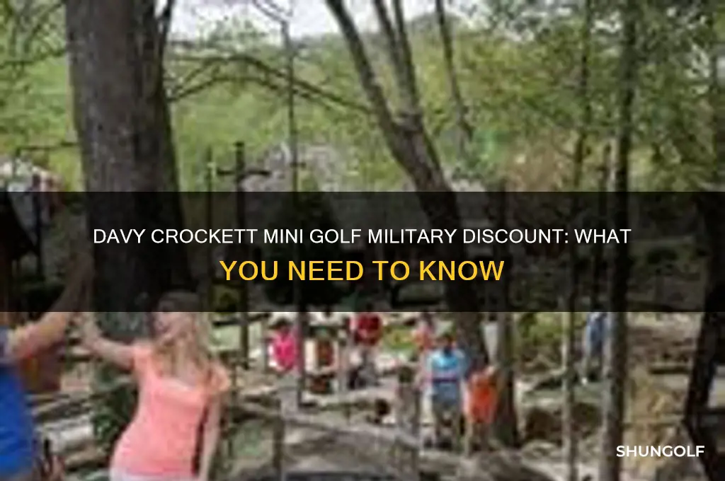 does davy crockett mini golf have military discount
