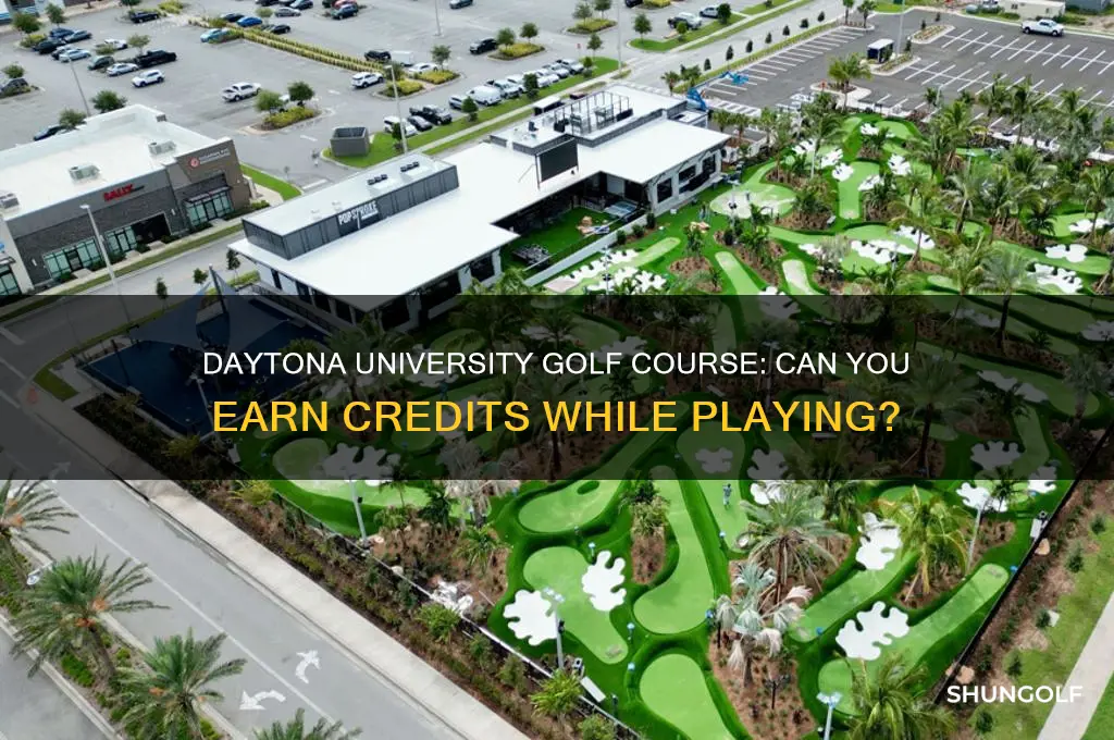 does daytona university offer golf course for credits