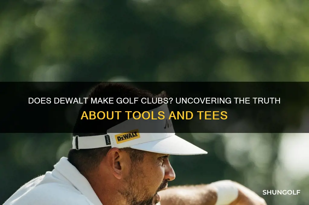 does dewalt make golf clubs
