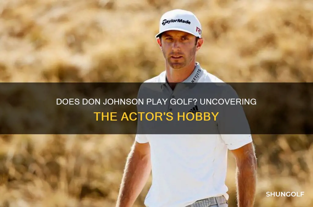 does don johnson play golf