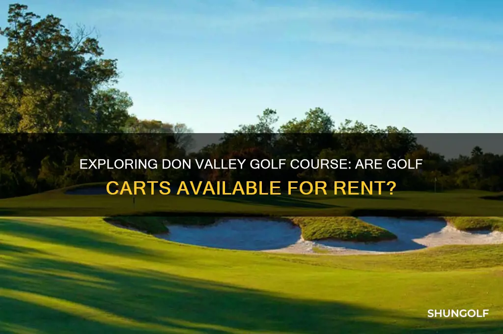 does don valley golf course have golf carts
