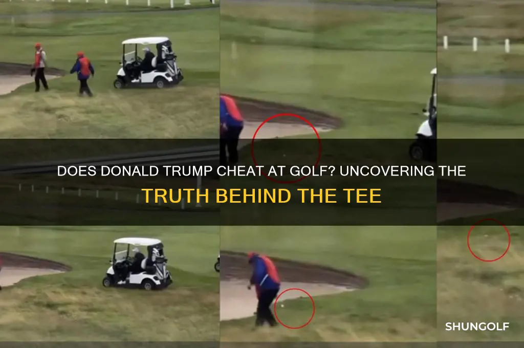 does donald trump cheat at golf