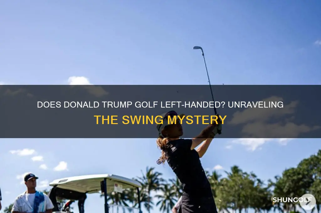 does donald trump golf left handed