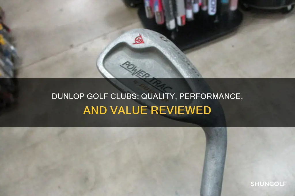 does dunlop make good golf clubs