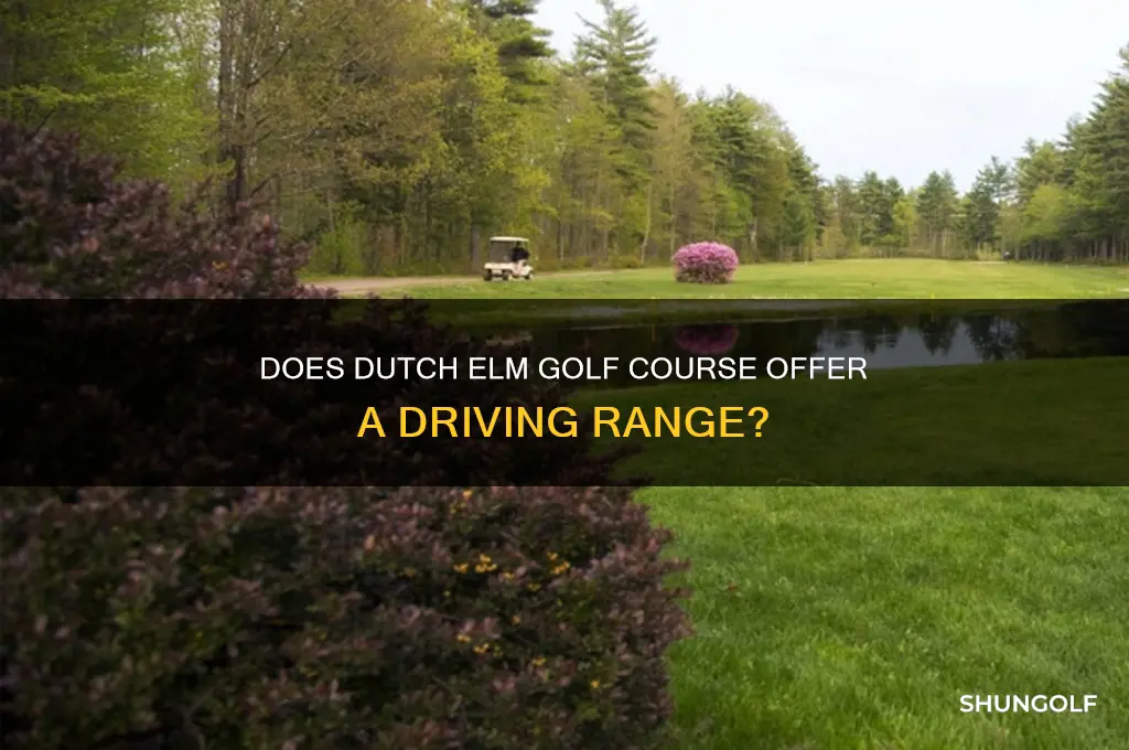 does dutch elm golf course have a driving range