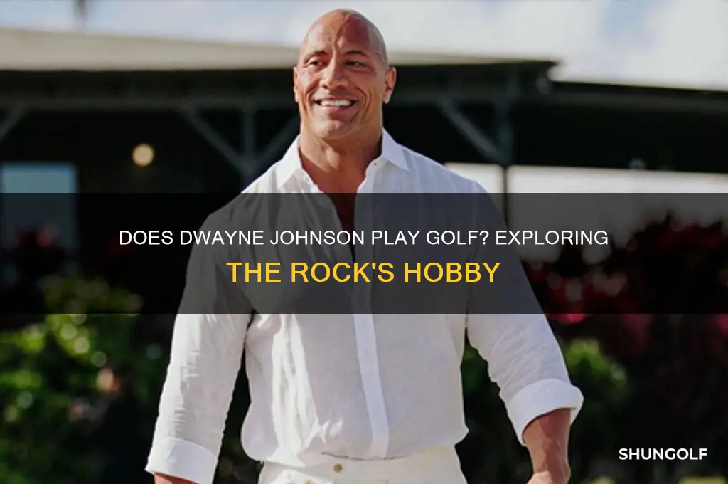 does dwayne johnson play golf