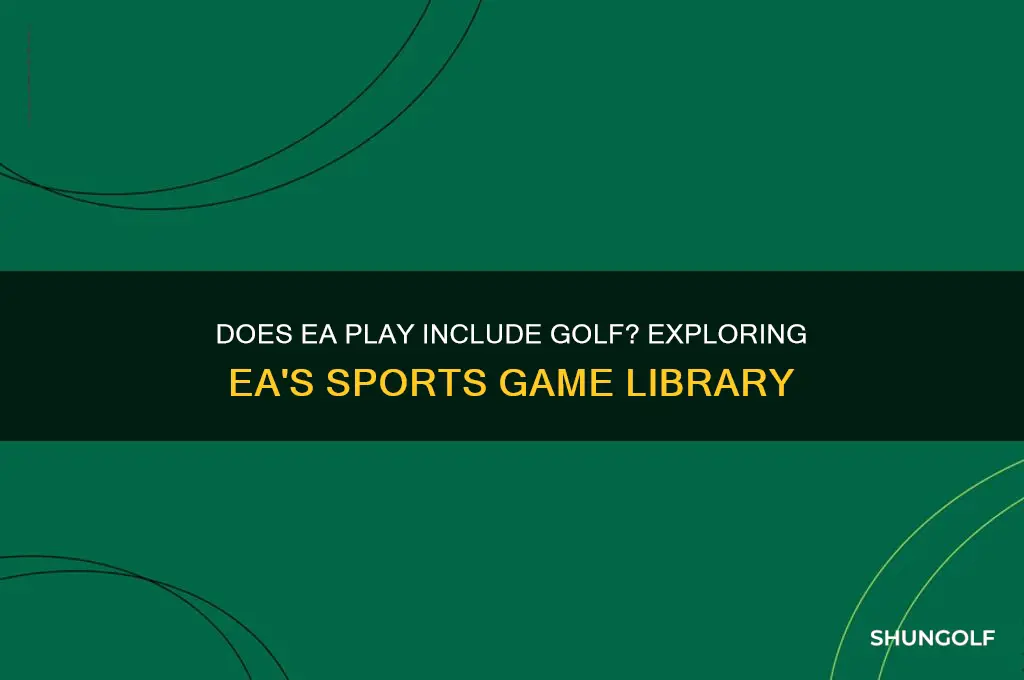 does ea play have golf