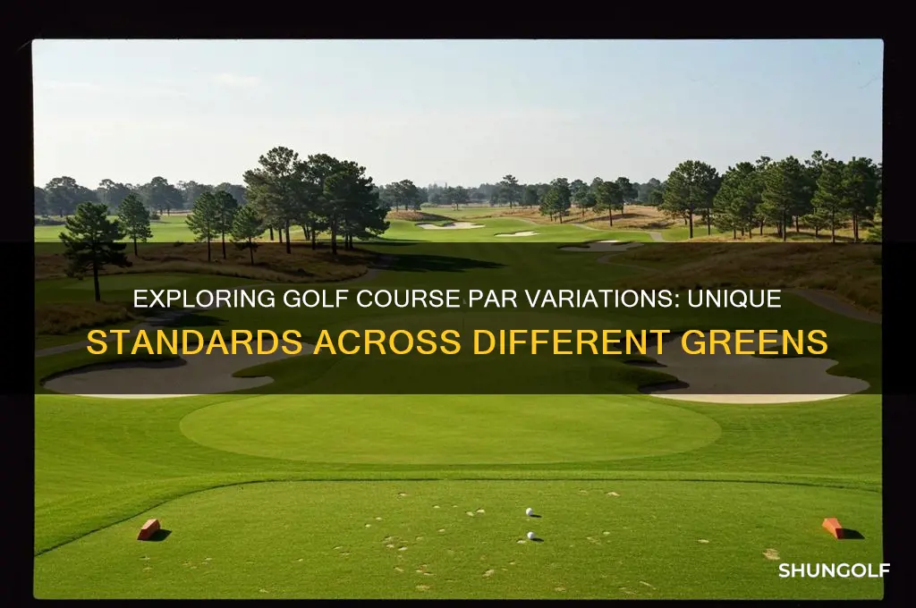 does each golf coarse have a different par