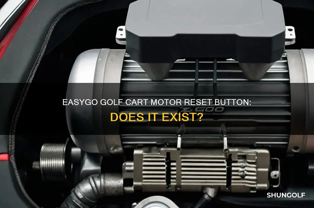 does easygo golf cart have a reset button on motor
