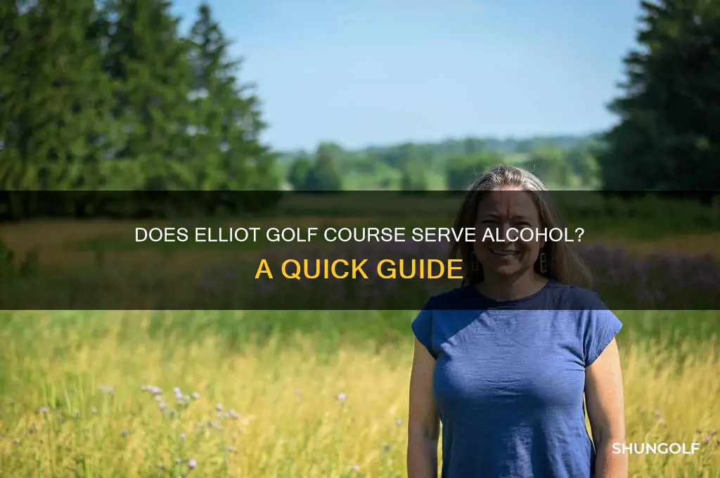 does elliot golf course sell alcohol