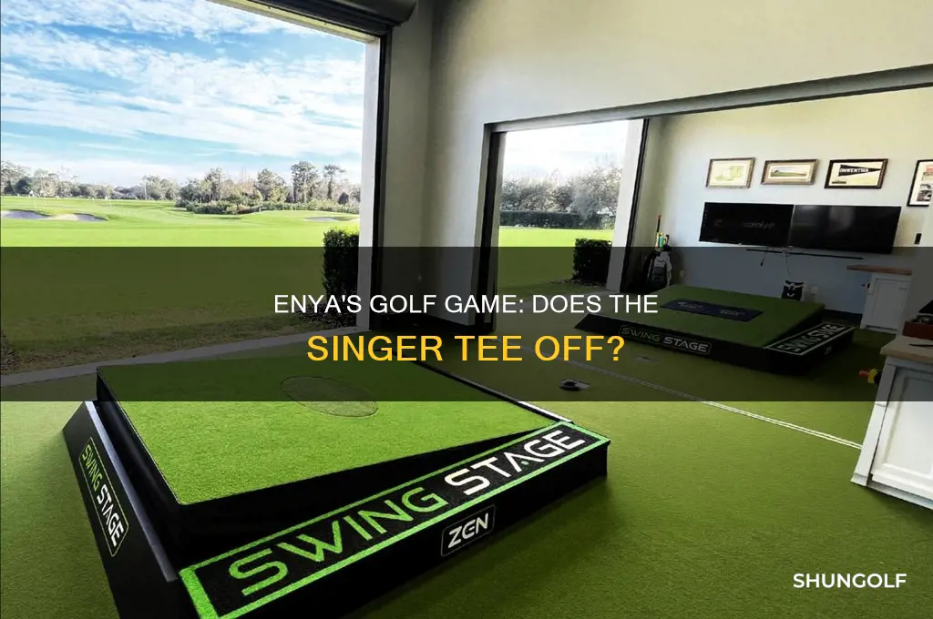 does enya the singer play golf