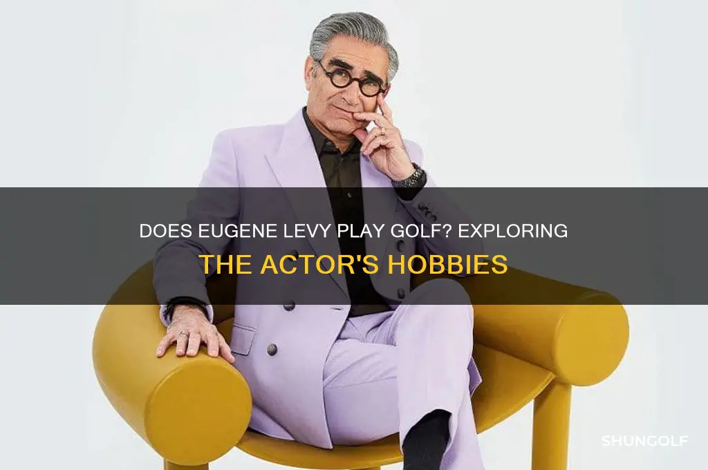 does eugene levy play golf