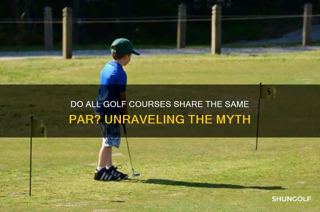 does every golf course have the same par