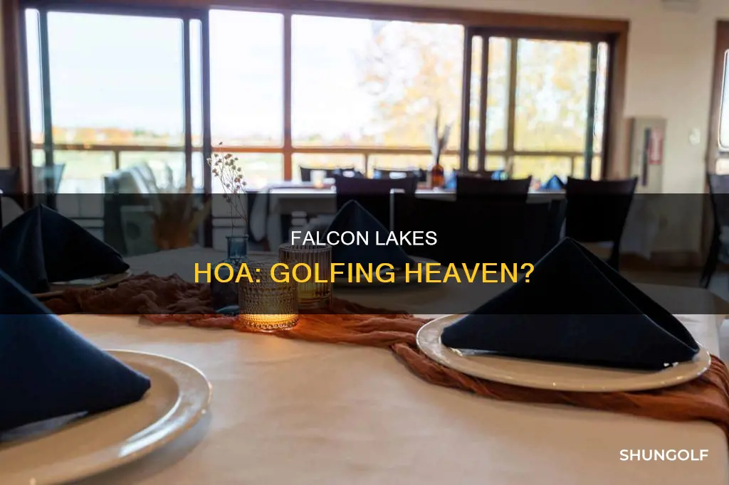 does falcon lakes hoa include golf