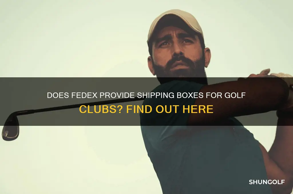 does fedex have boxes for golf clubs