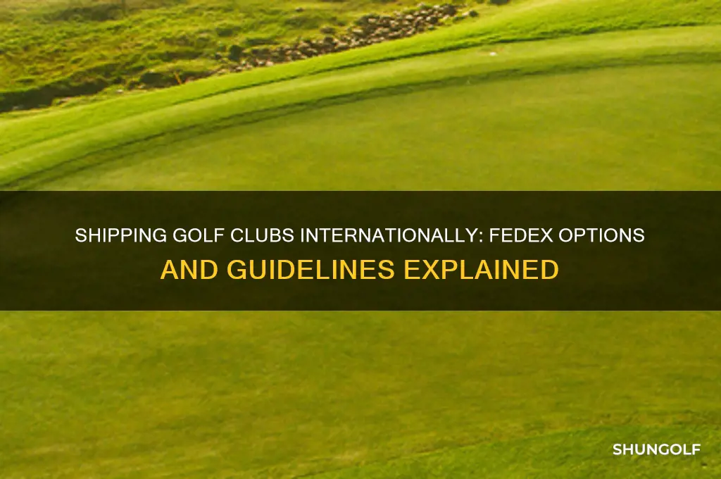 does fedex ship golf clubs internationally