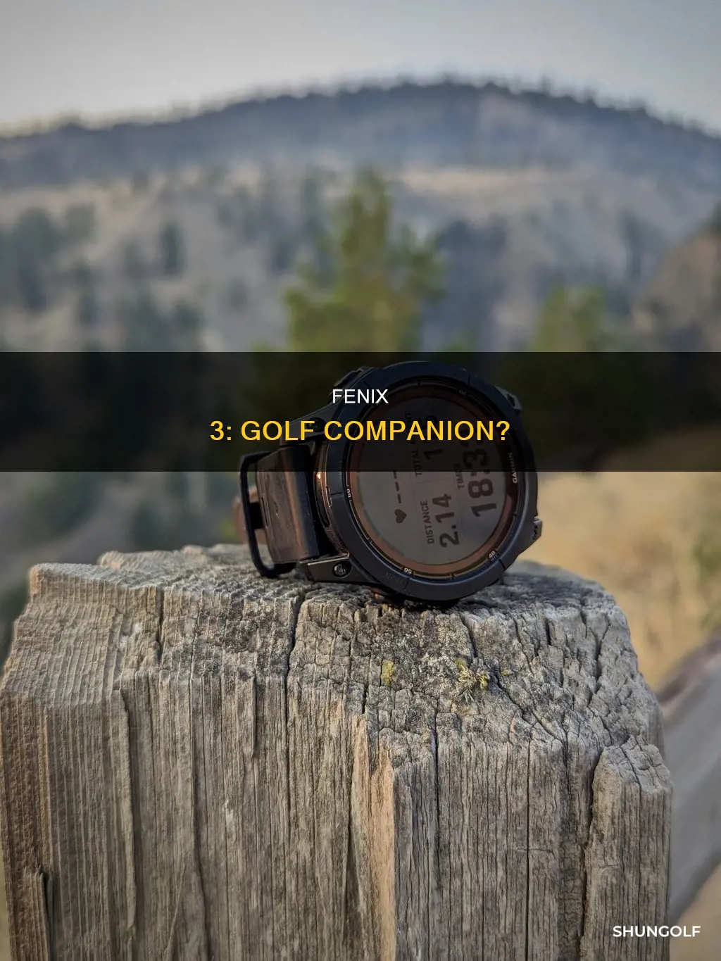 does fenix 3 support golf