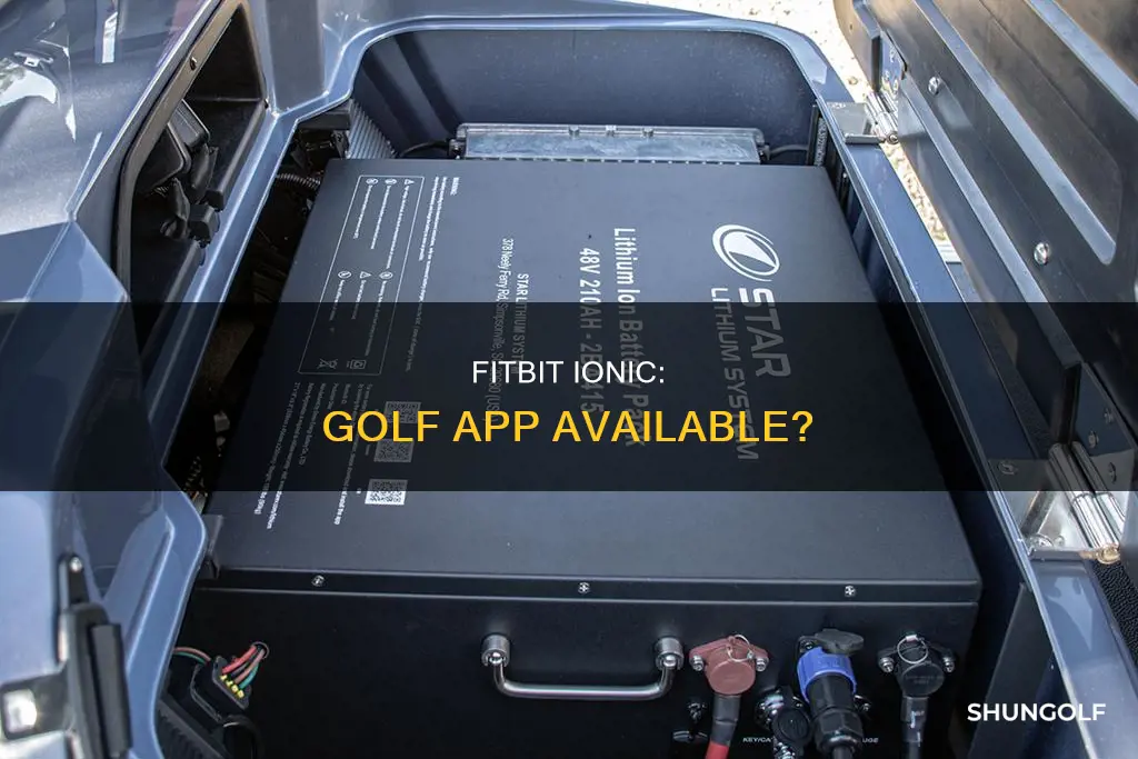 does fitbit ionic have golf app