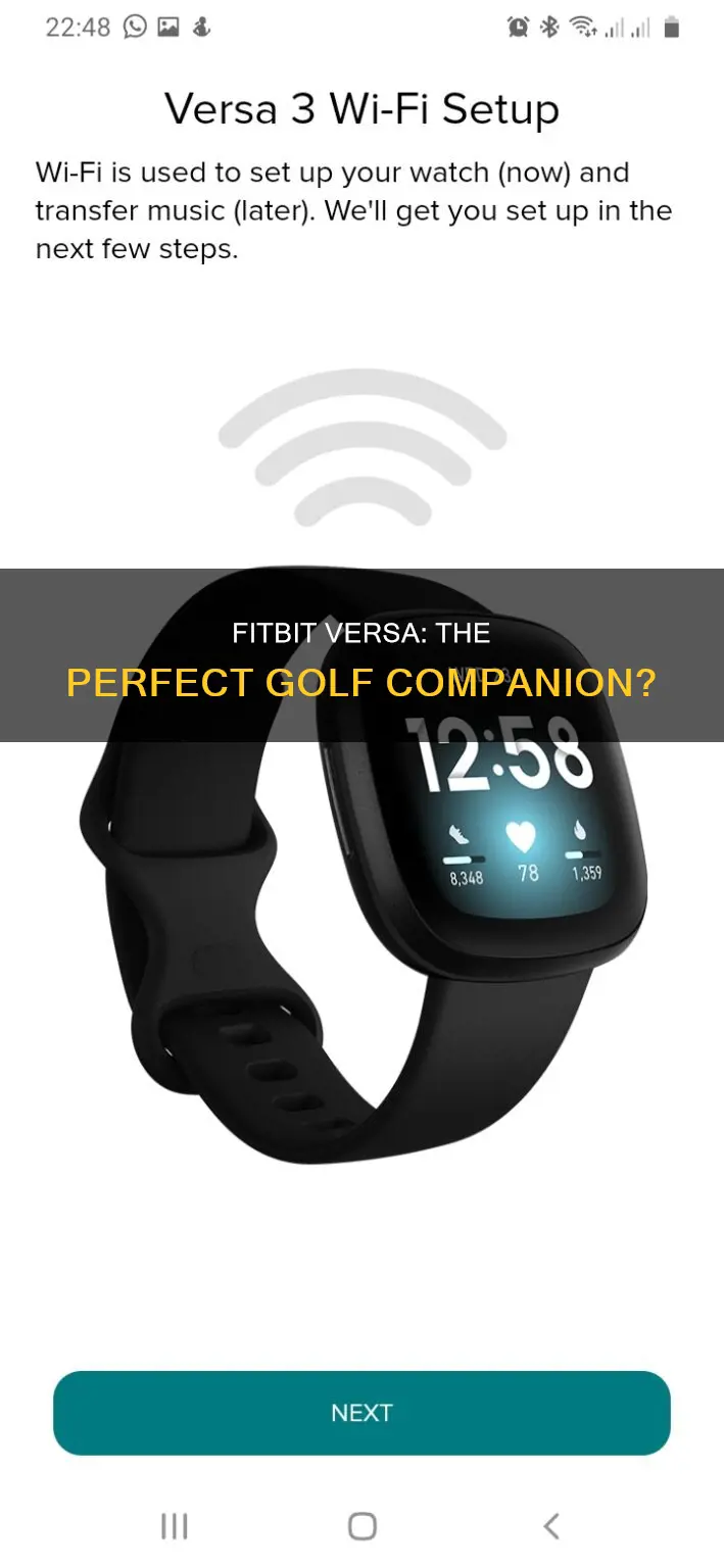 does fitbit versa do golf