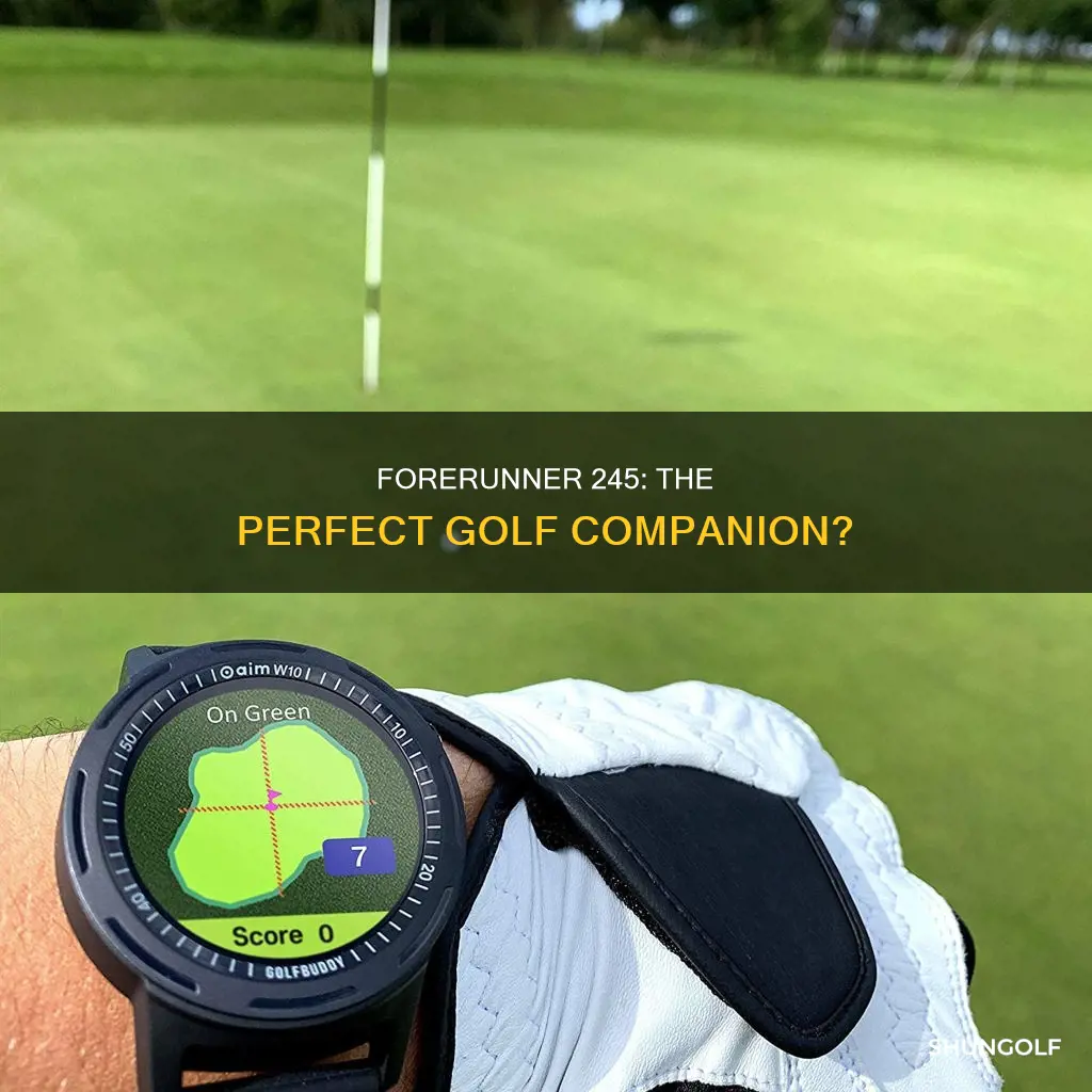does forerunner 245 support golf