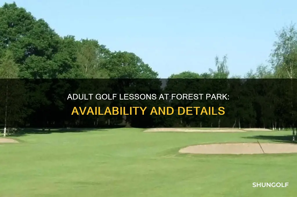 does forest park have golf lessons for adults