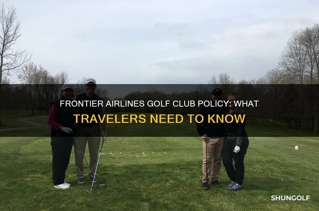 does frontier allow golf clubs