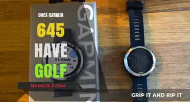 Garmin 645: The Golfer's Companion?