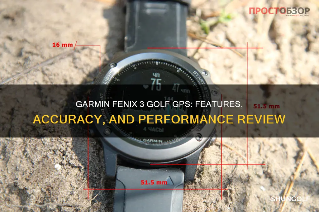 does garmin fenix 3 have golf gps