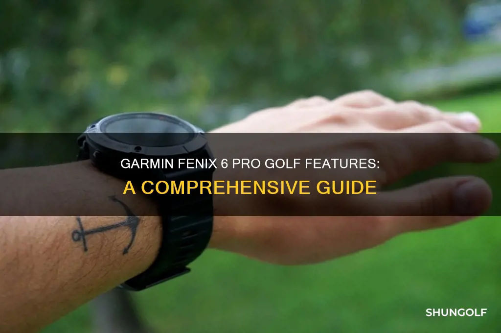does garmin fenix 6 pro have golf