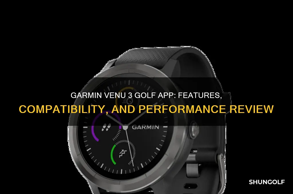 does garmin venu 3 have golf app