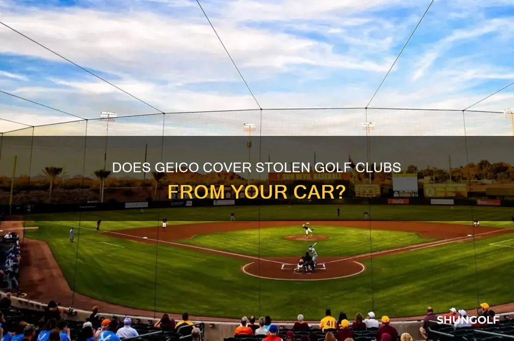 does geico cover golf clubs stolen from car
