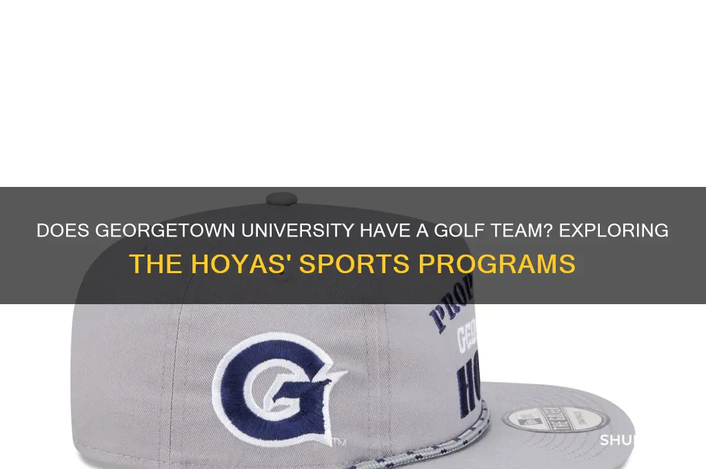 does georgetown university have a golf team