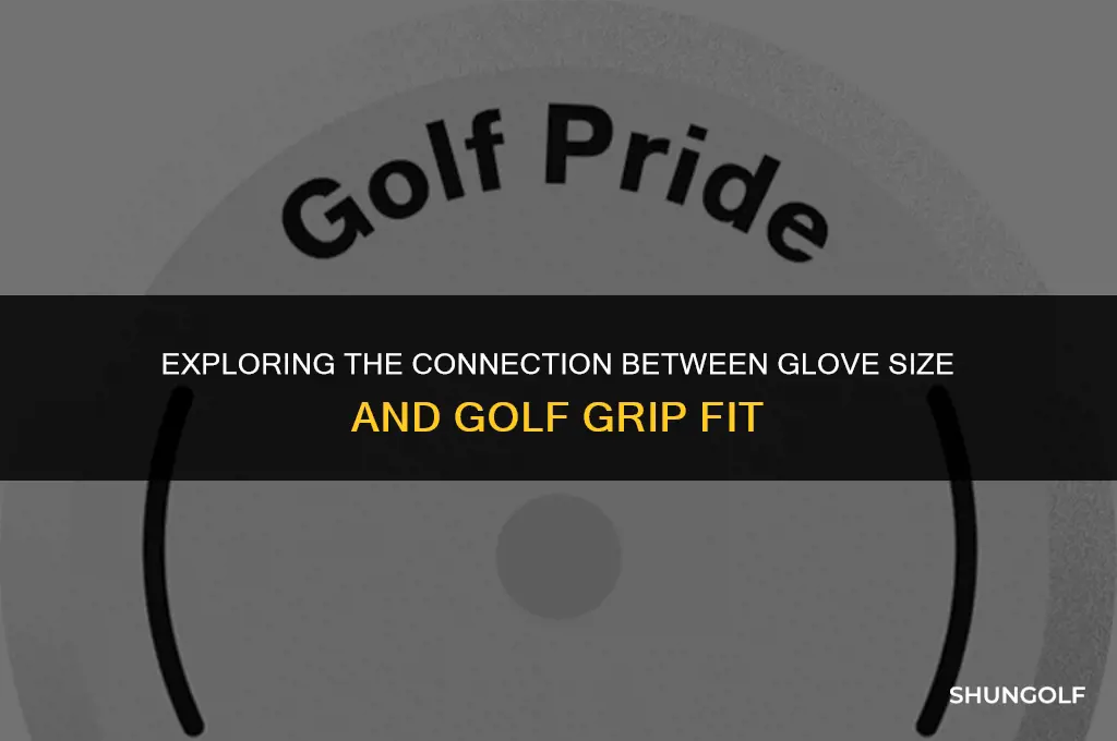 does glove size determine golf grip size