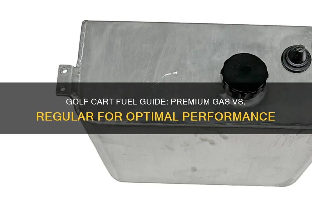 does golf all track take premium gas