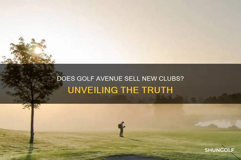 does golf avenue sell new clubs
