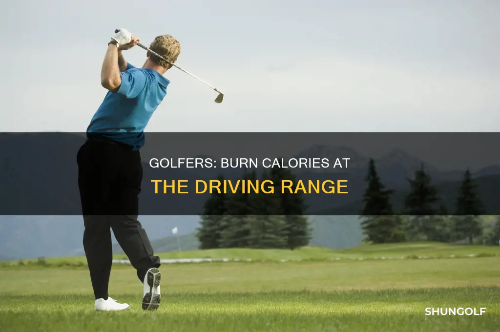 does golf burn calories driving range