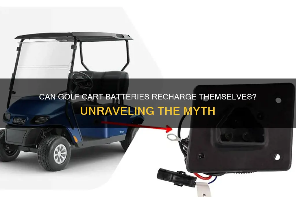 does golf cart battery recharge on its own