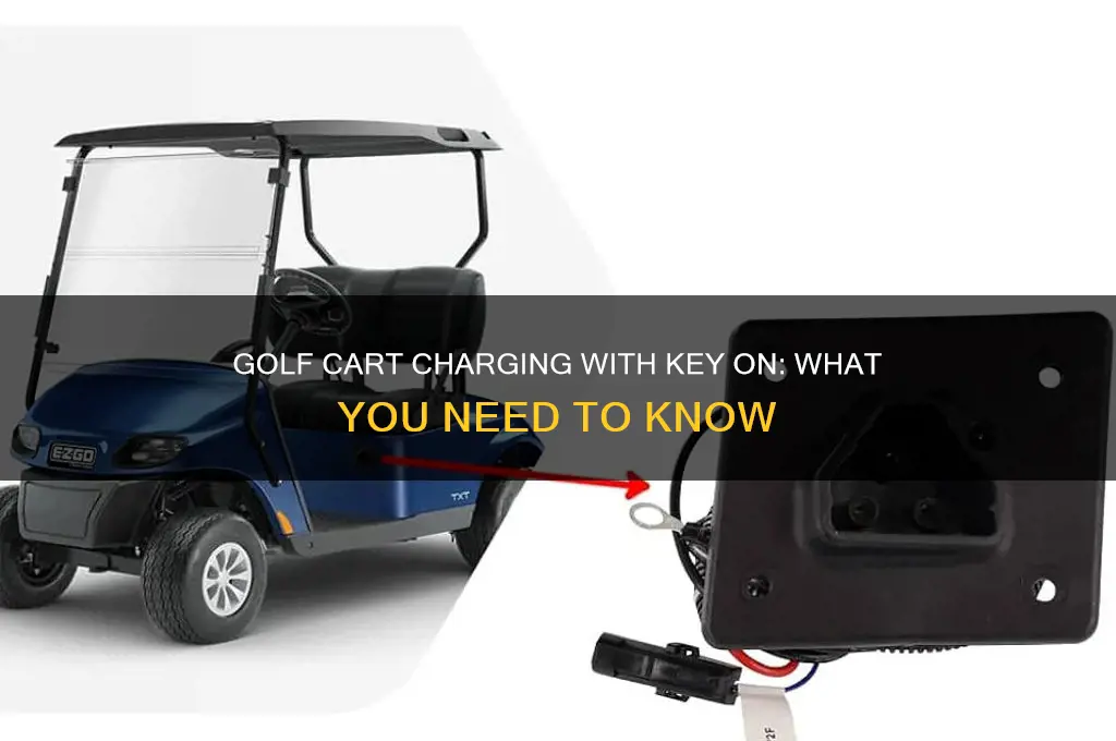 does golf cart charge if key is still on