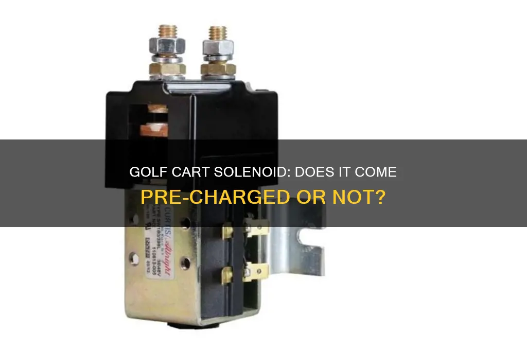 does golf cart solenoid come charged