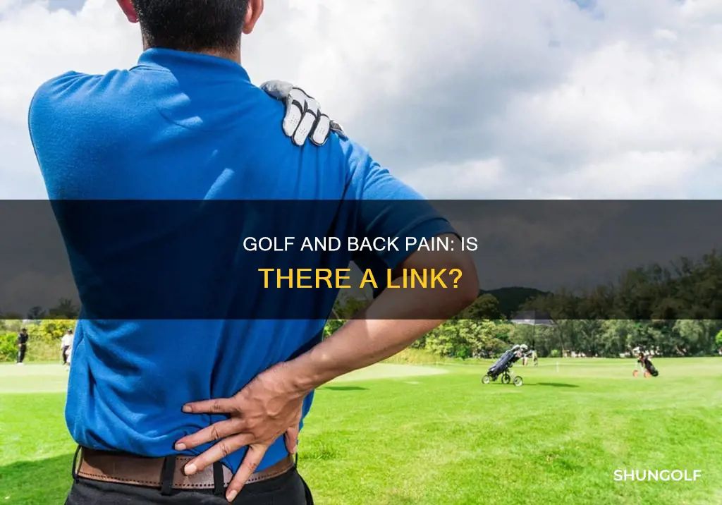 does golf cause back pain