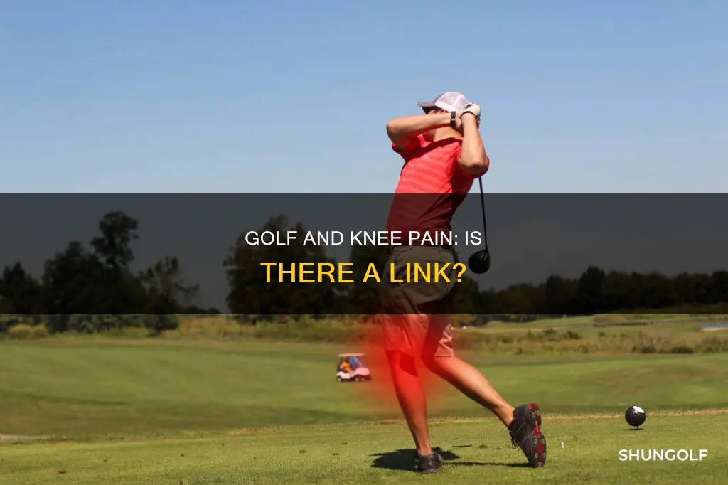 does golf cause knee pain