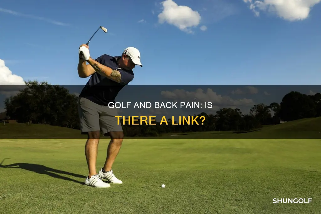 does golf damage your back